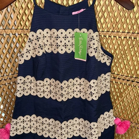 Lilly Pulitzer NWT Annabelle Shift True Navy $288 - Picture 9 of 12